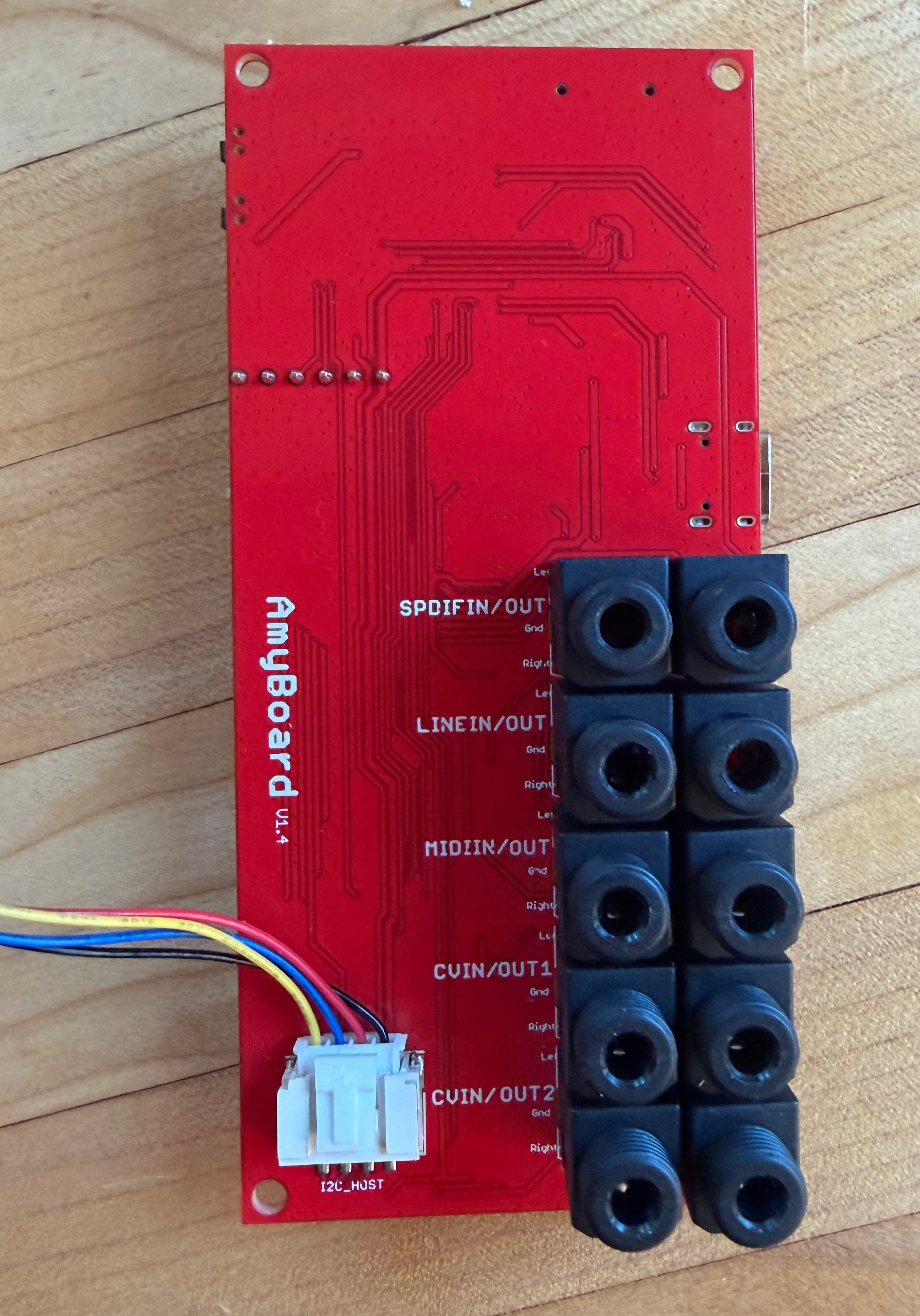 AMYboard on desk